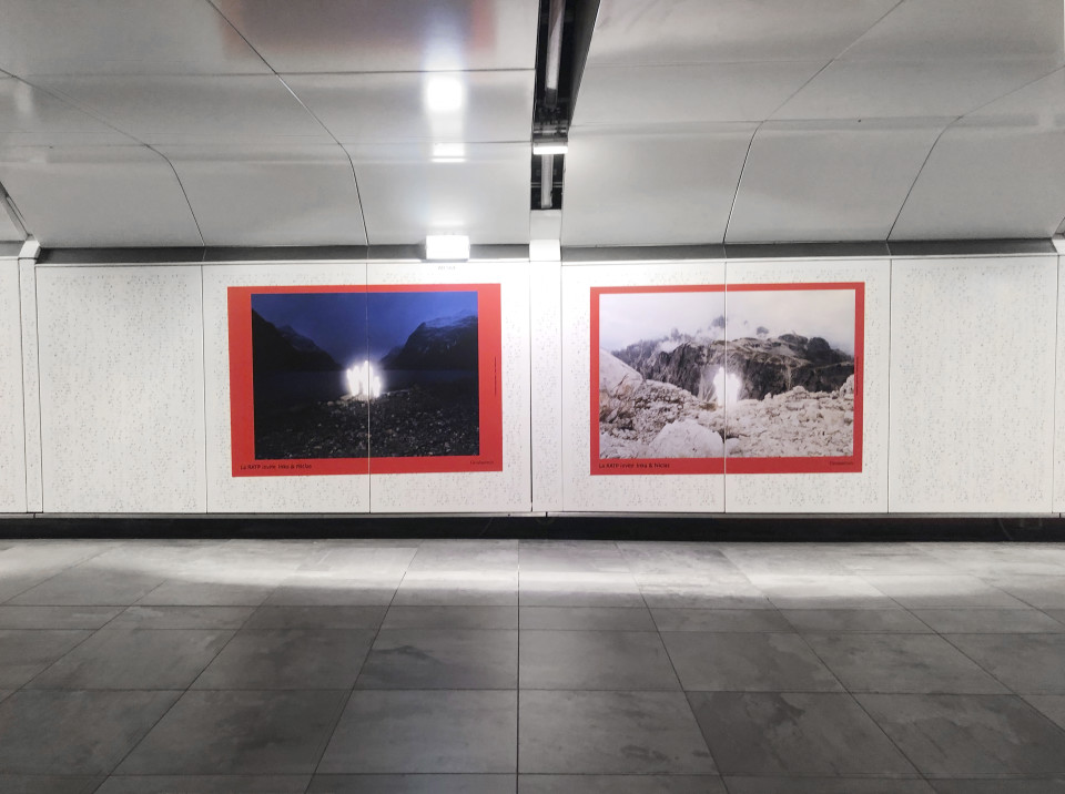 Presenting works in 11 Metro stations in Paris, France, 2021