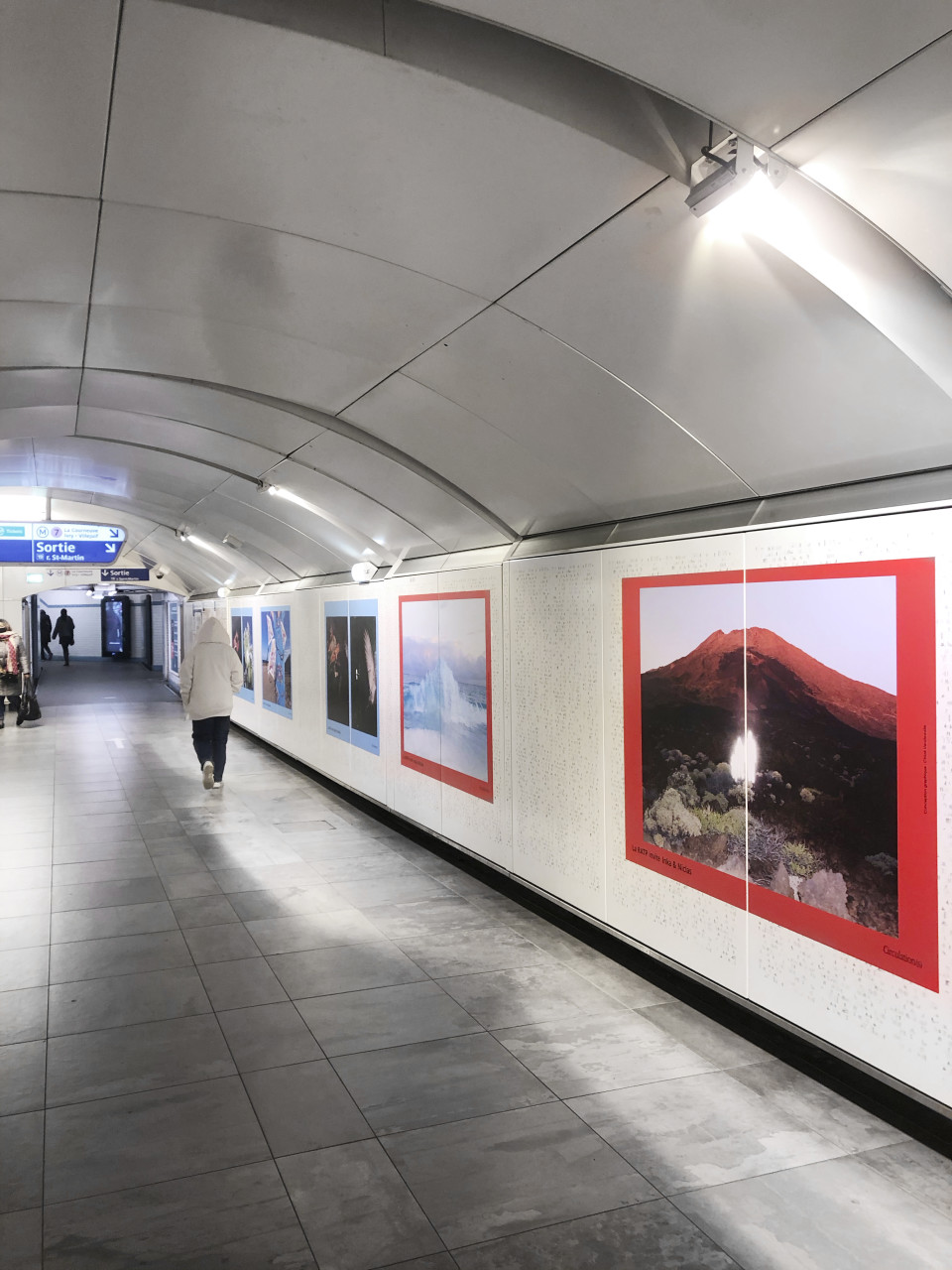 Presenting works in 11 Metro stations in Paris, France, 2021